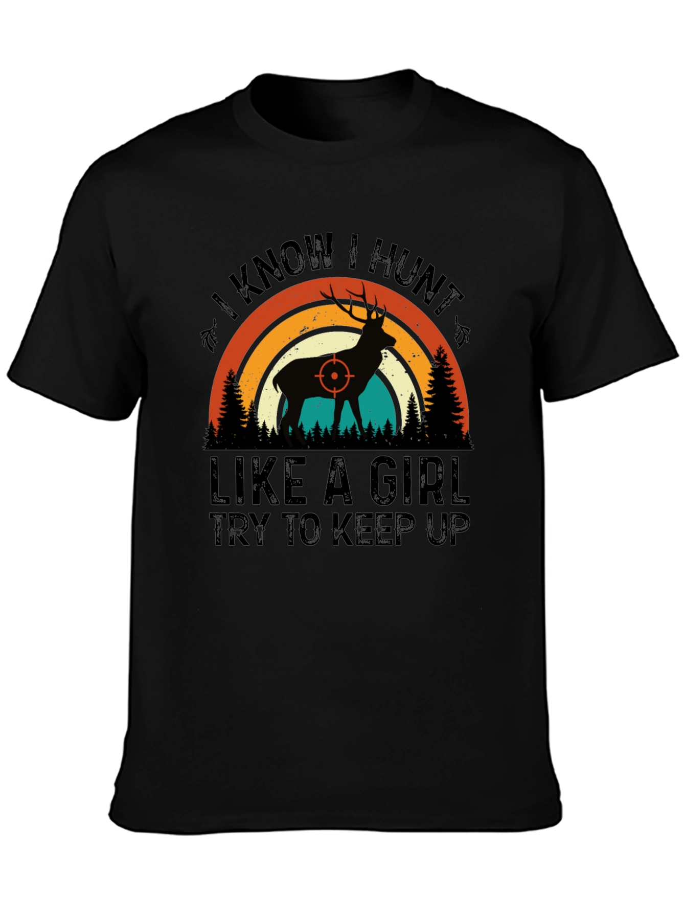 Camiseta de Caza: Cazo Como Chica