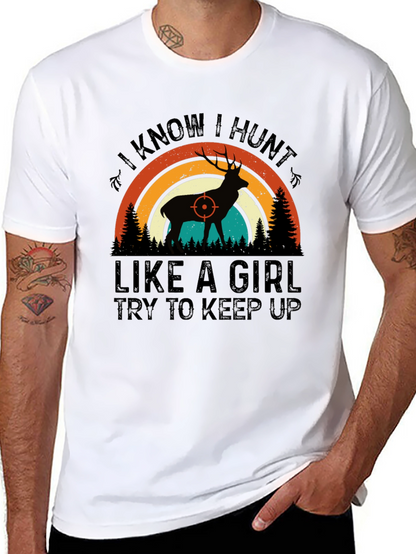 Camiseta de Caza: Cazo Como Chica