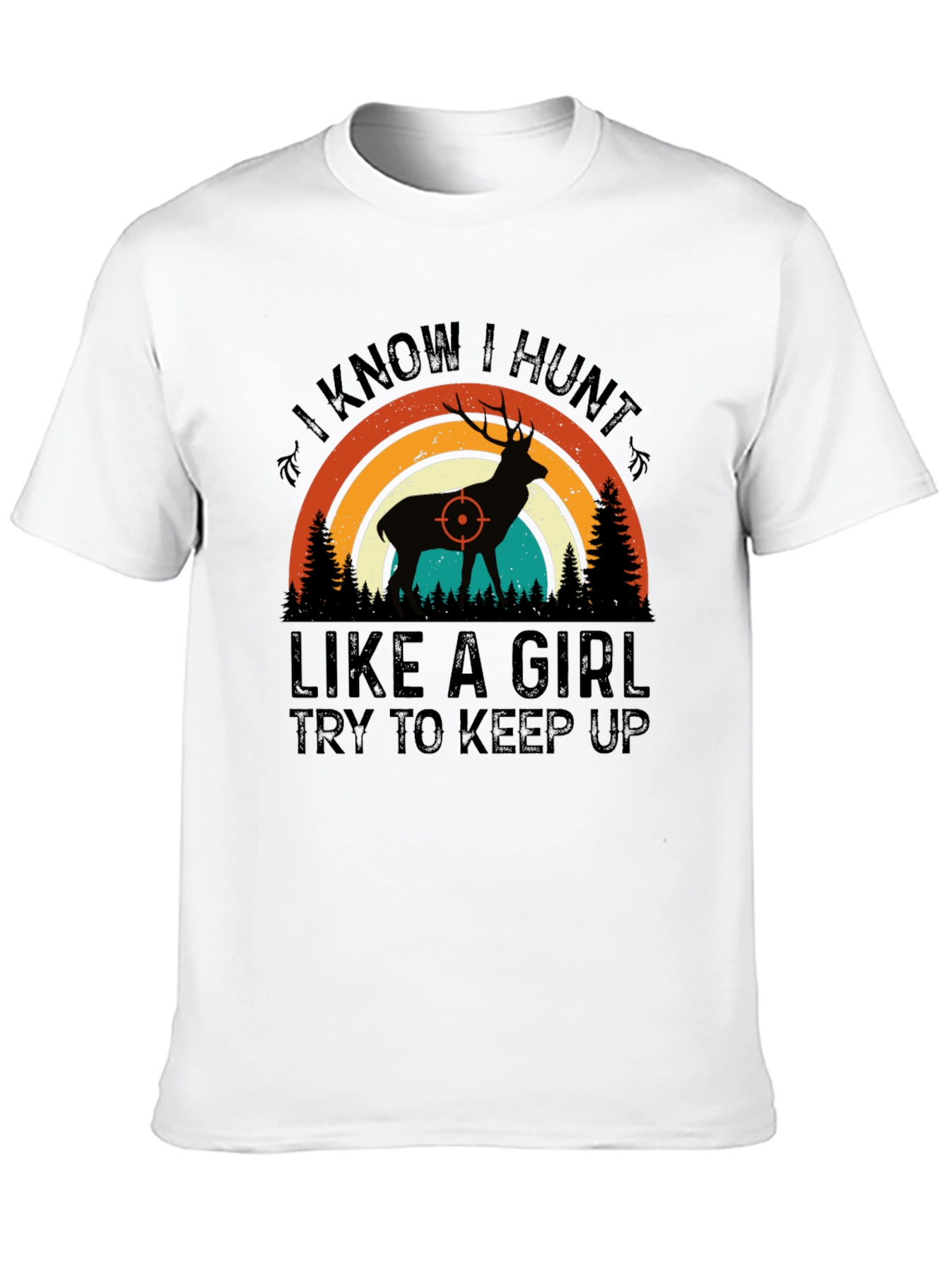 Camiseta de Caza: Cazo Como Chica