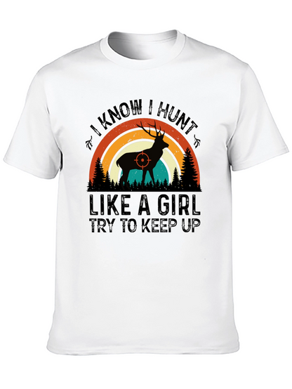 Camiseta de Caza: Cazo Como Chica