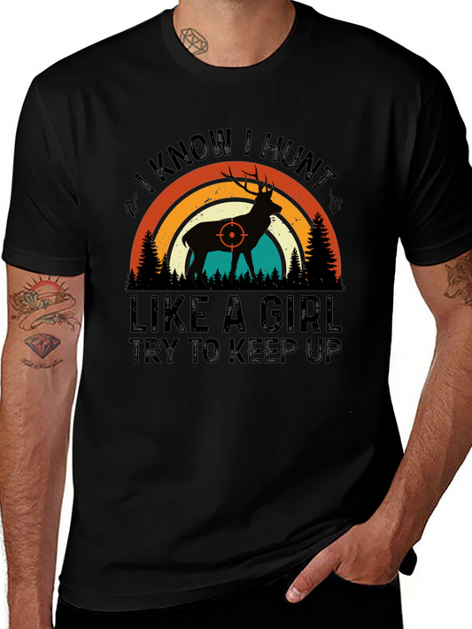 Camiseta de Caza: Cazo Como Chica