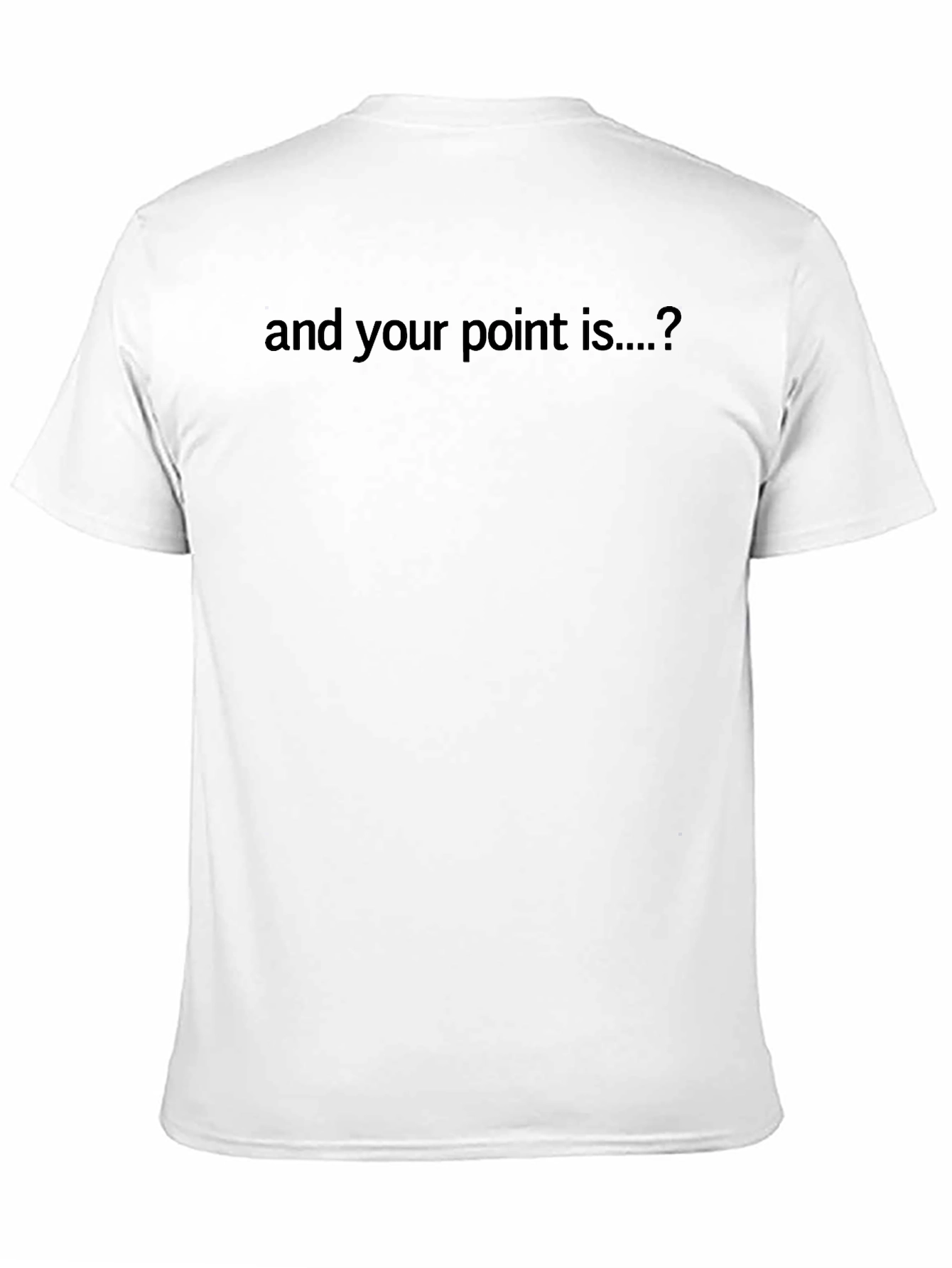 Camiseta Negra: ¿Y tu punto es...?