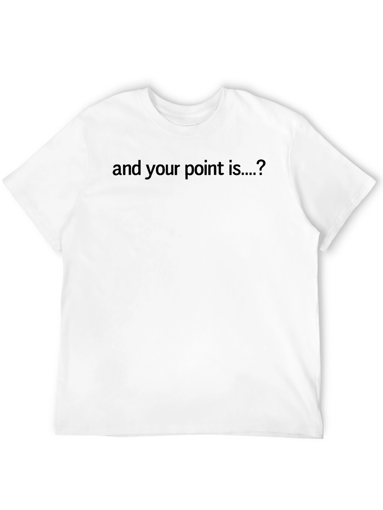Camiseta Negra: ¿Y tu punto es...?