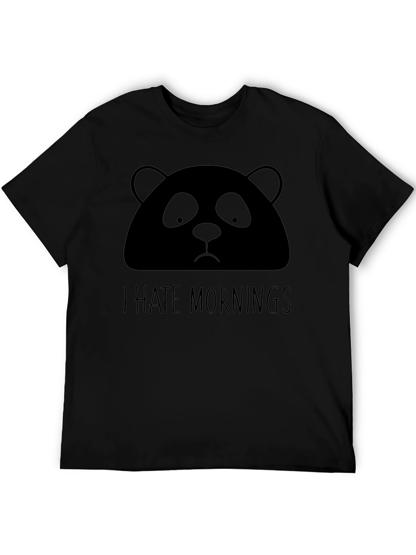 Camiseta Panda Odio las Mañanas - Diseño Divertido