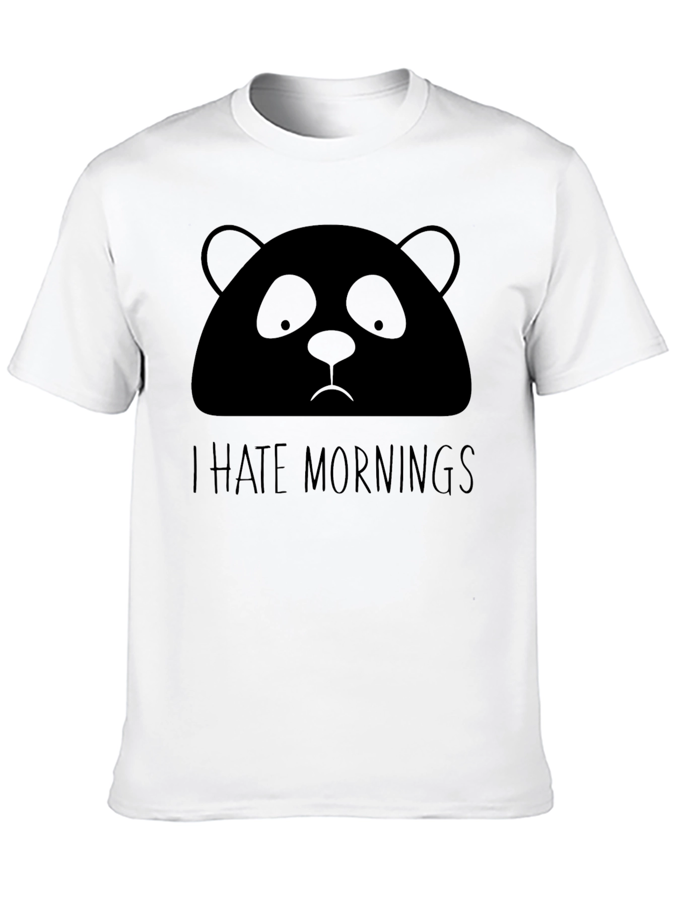Camiseta Panda Odio las Mañanas - Diseño Divertido