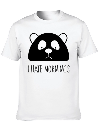 Camiseta Panda Odio las Mañanas - Diseño Divertido