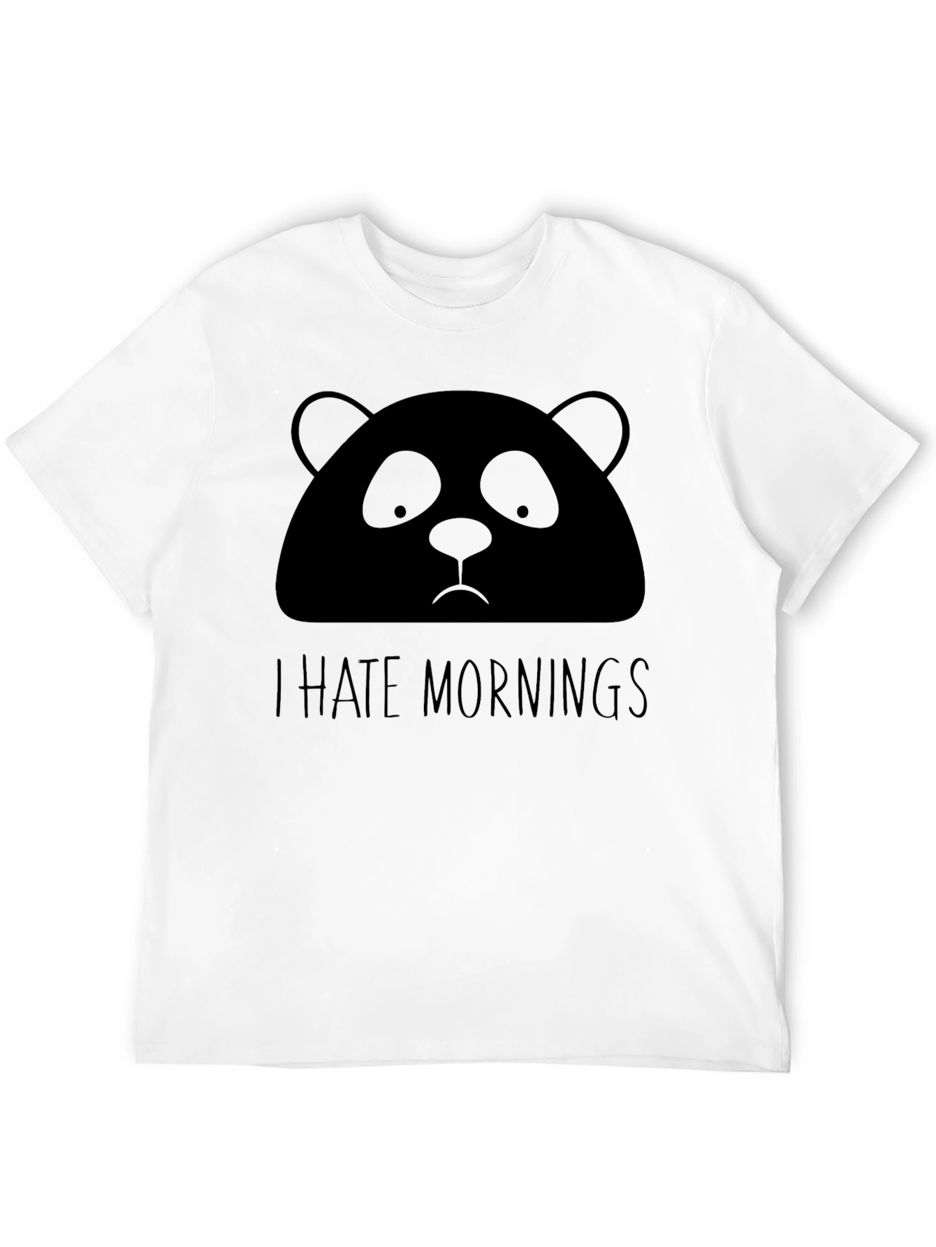 Camiseta Panda Odio las Mañanas - Diseño Divertido