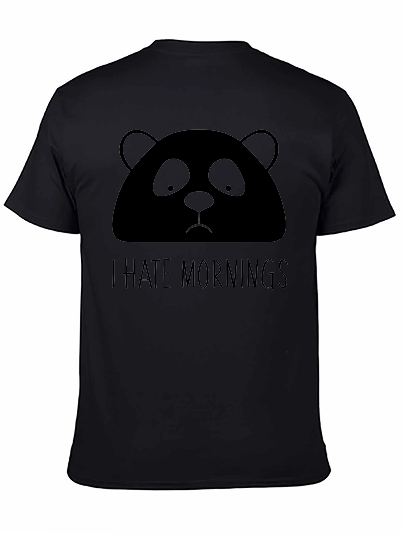 Camiseta Panda Odio las Mañanas - Diseño Divertido