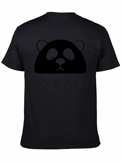 Camiseta Panda Odio las Mañanas - Diseño Divertido