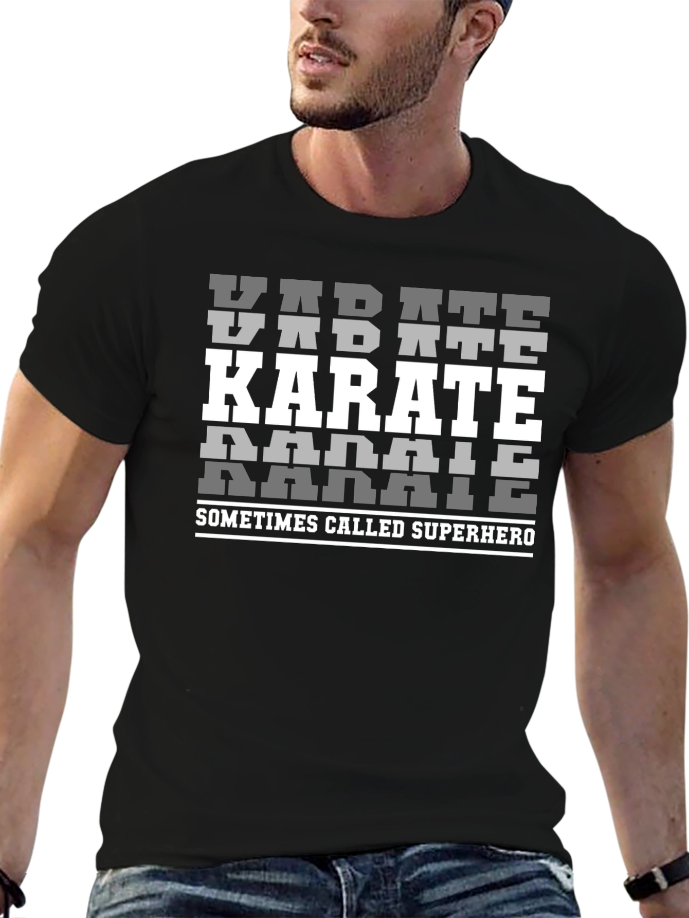 Camiseta Karate Superhero Algodón Diseño Único