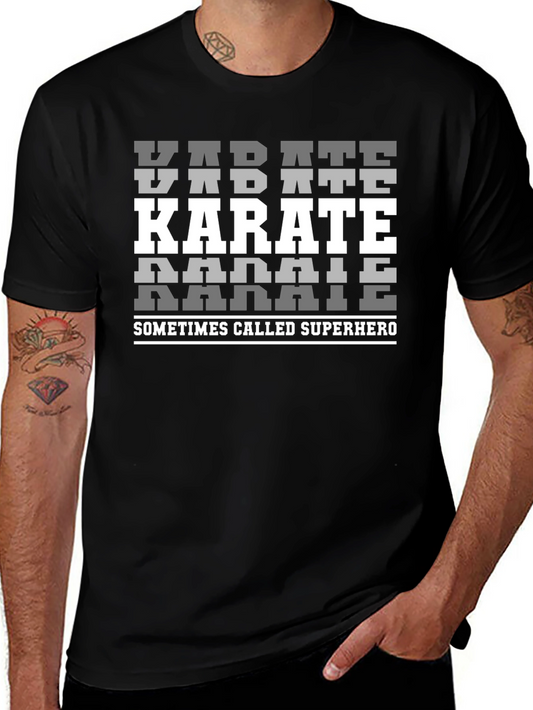 Camiseta Karate Superhero Algodón Diseño Único