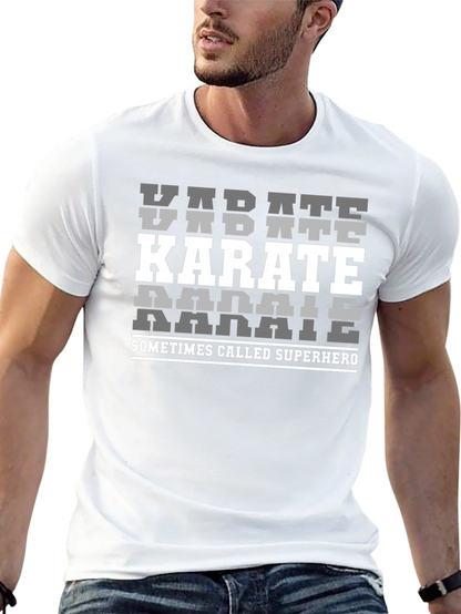 Camiseta Karate Superhero Algodón Diseño Único
