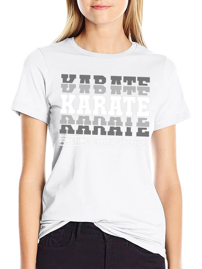 Camiseta Karate Superhero Algodón Diseño Único