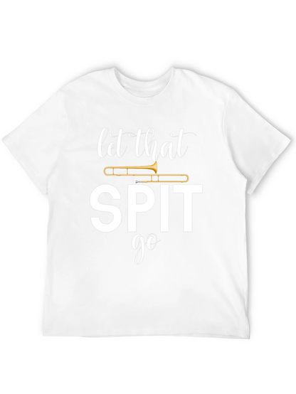 Camiseta Negra Let That Spit Go de Trompeta