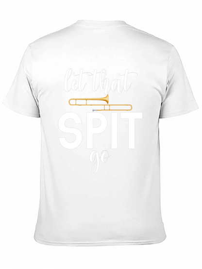 Camiseta Negra Let That Spit Go de Trompeta