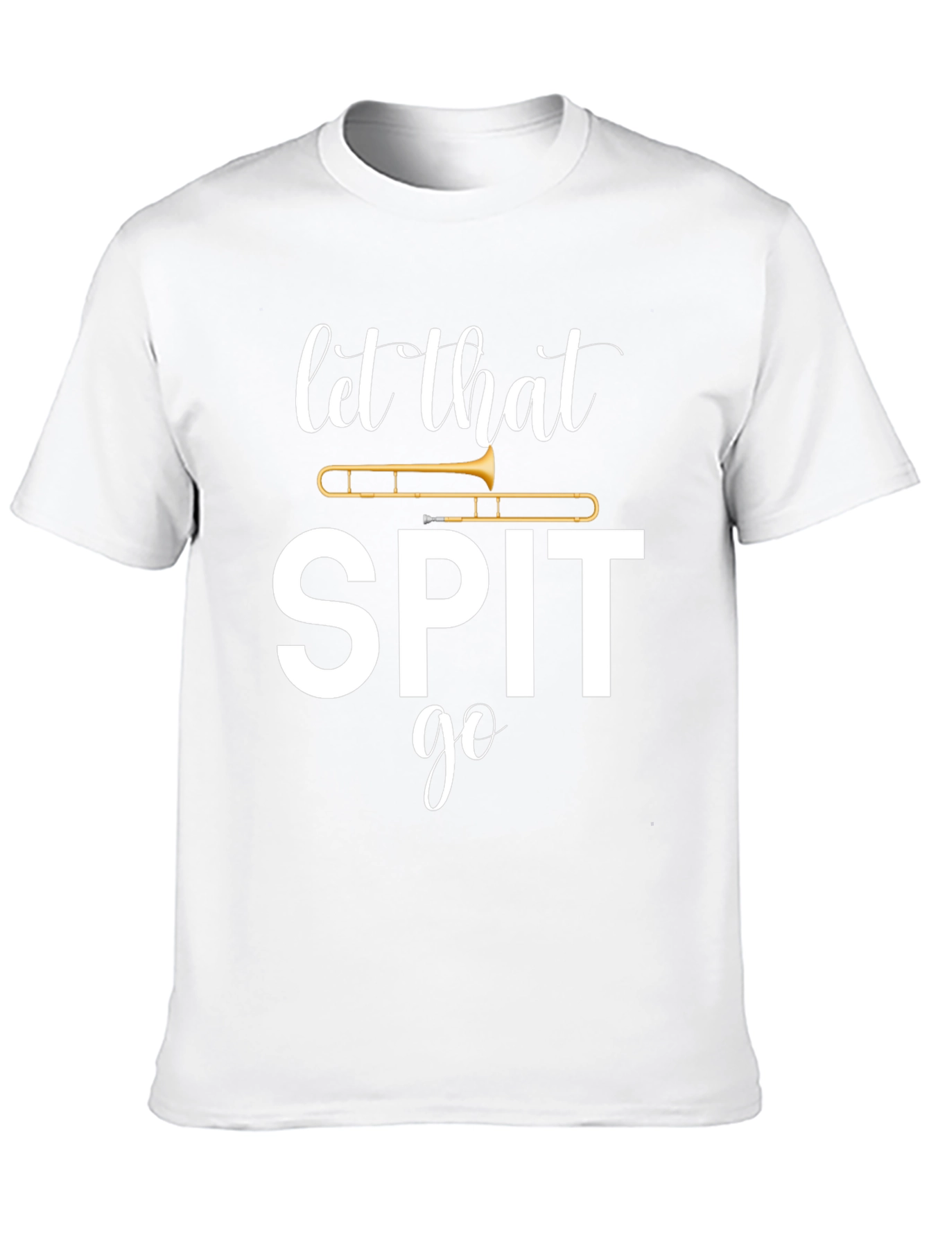 Camiseta Negra Let That Spit Go de Trompeta