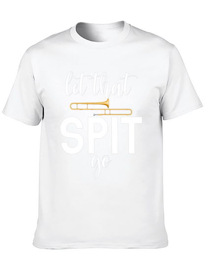 Camiseta Negra Let That Spit Go de Trompeta