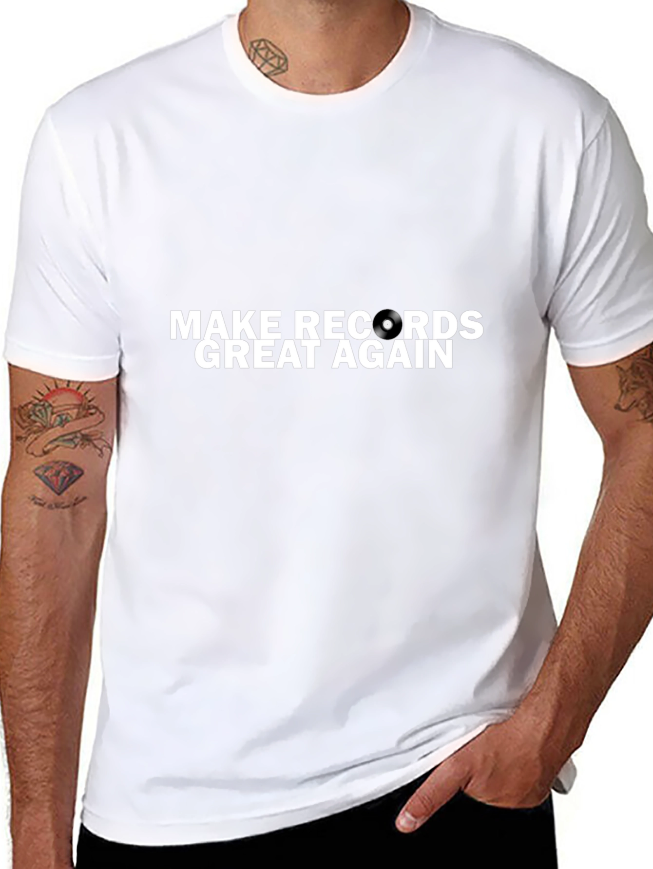Camiseta Negra Make Records Great Again