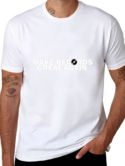 Camiseta Negra Make Records Great Again