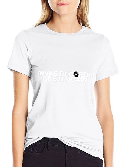 Camiseta Negra Make Records Great Again