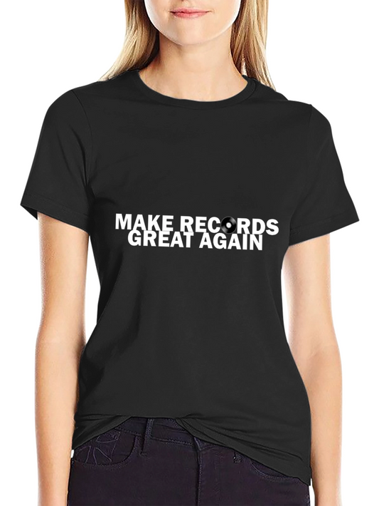 Camiseta Negra Make Records Great Again