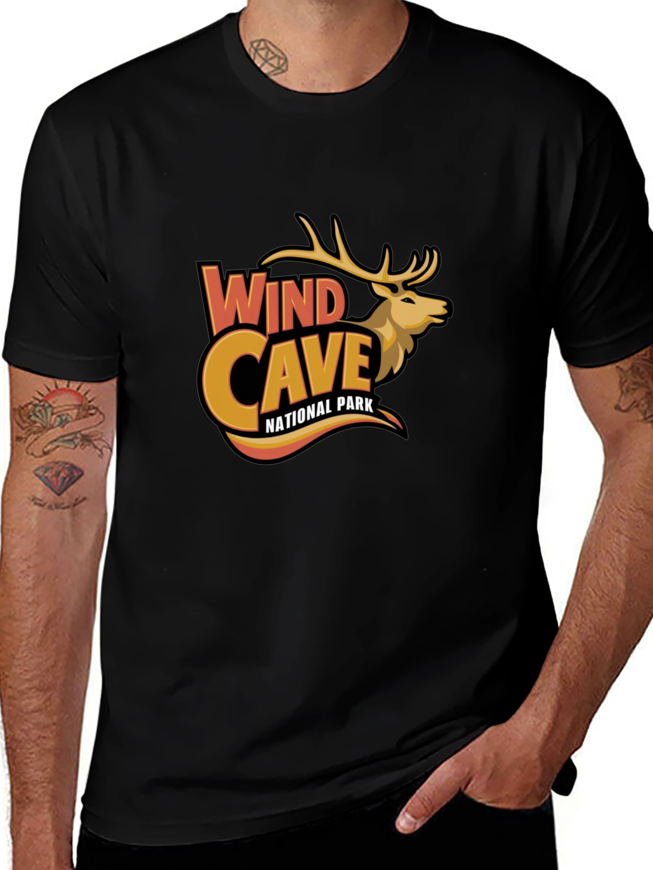 Camiseta Negra Wind Cave National Park