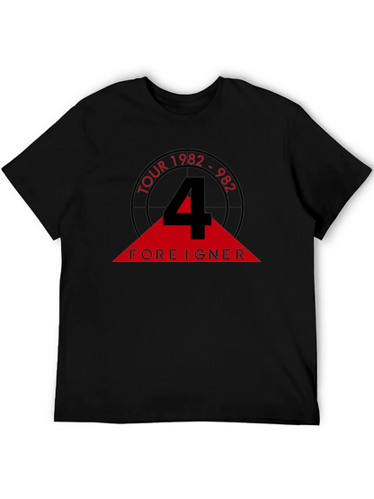 Camiseta Negra Foreigner Tour 1982
