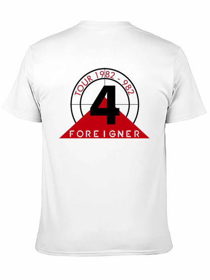 Camiseta Negra Foreigner Tour 1982