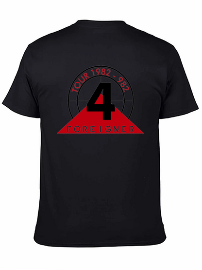 Camiseta Negra Foreigner Tour 1982