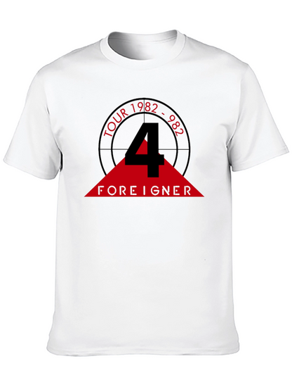 Camiseta Negra Foreigner Tour 1982