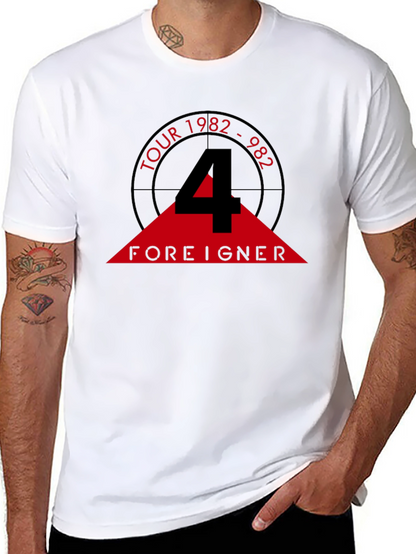 Camiseta Negra Foreigner Tour 1982