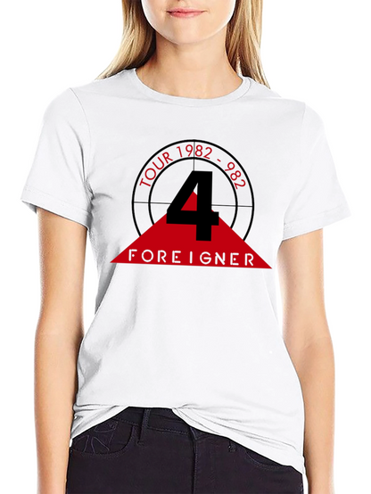 Camiseta Negra Foreigner Tour 1982