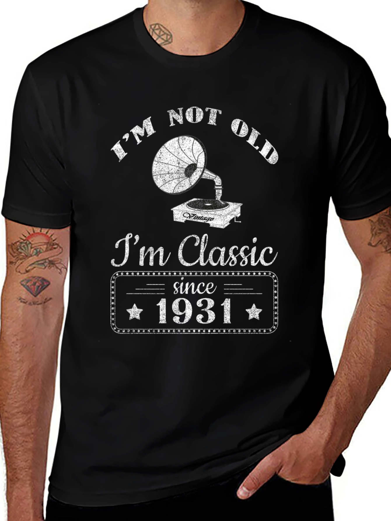 Camiseta Clásica No Soy Viejo Soy Clásico - 1931
