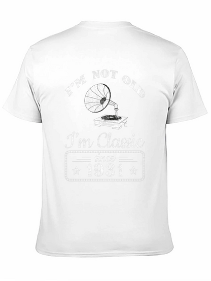 Camiseta Clásica No Soy Viejo Soy Clásico - 1931