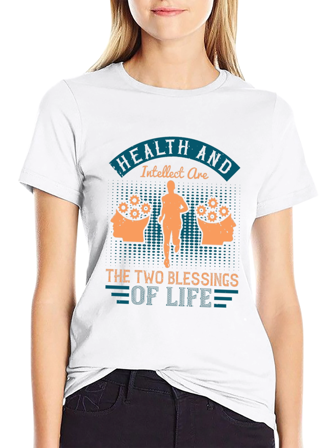 Camiseta Hombre: Salud e Intelecto Bendiciones de la Vida