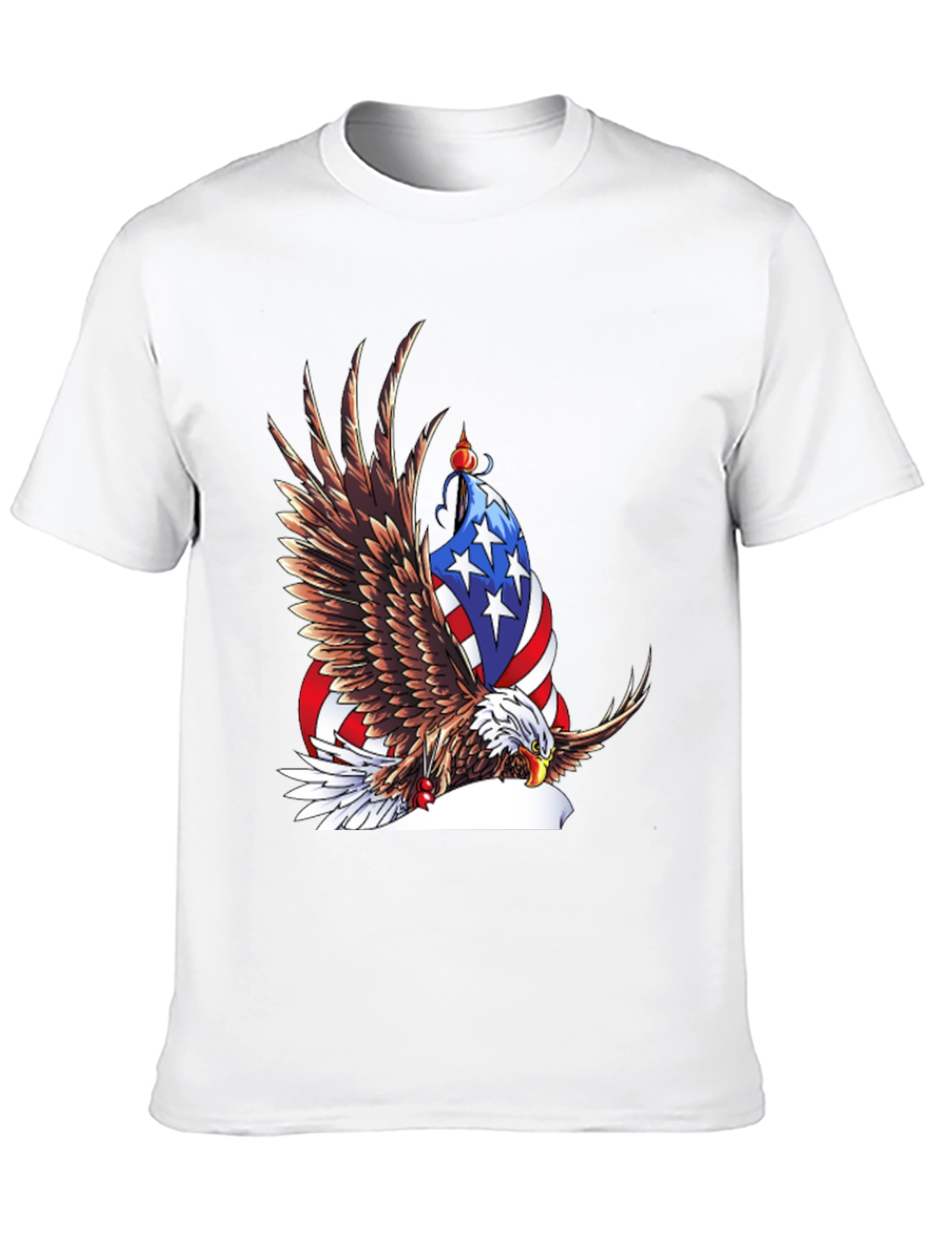 Camiseta Negra con Águila Americana
