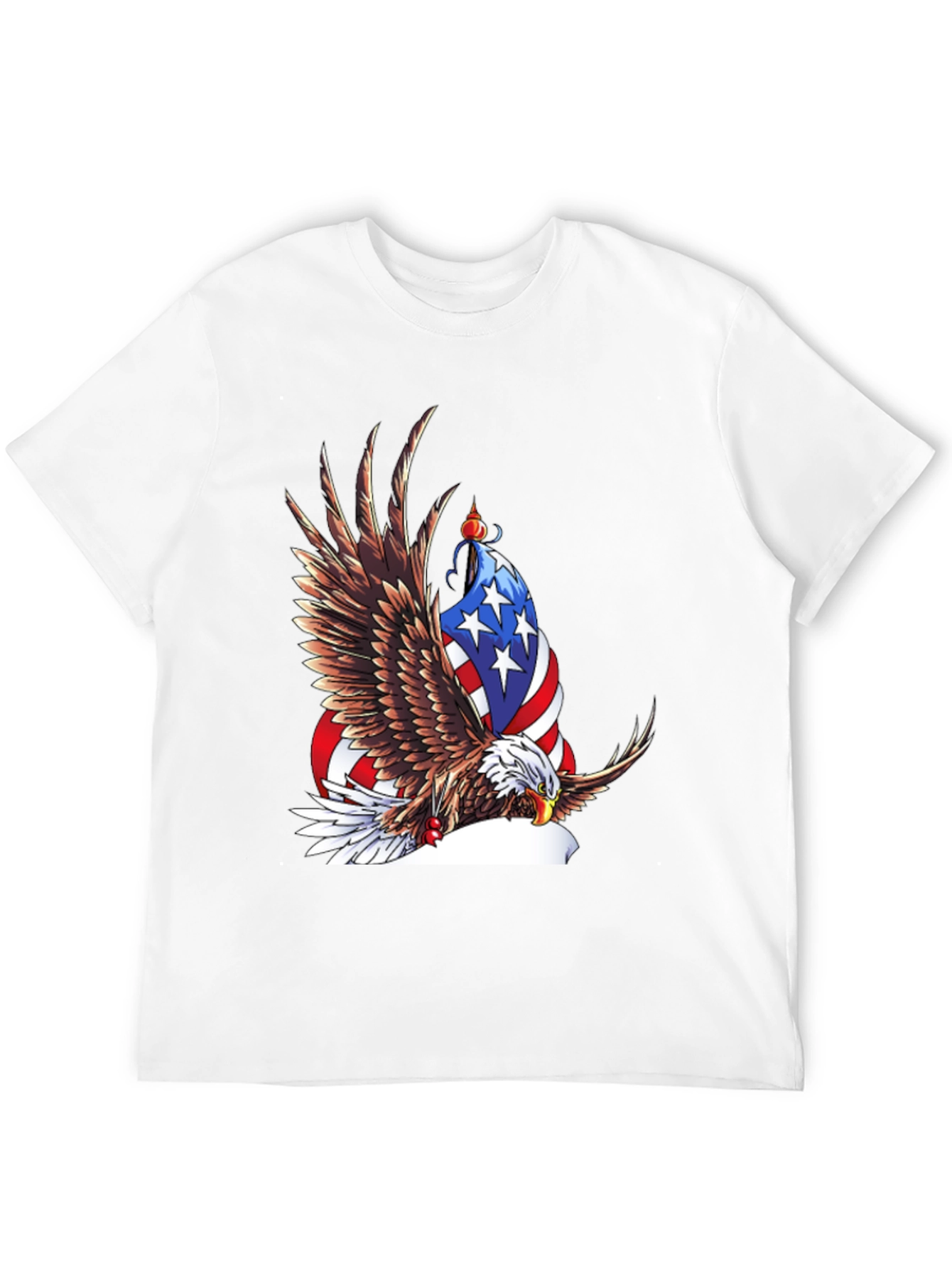 Camiseta Negra con Águila Americana