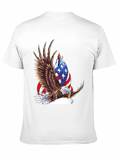 Camiseta Negra con Águila Americana