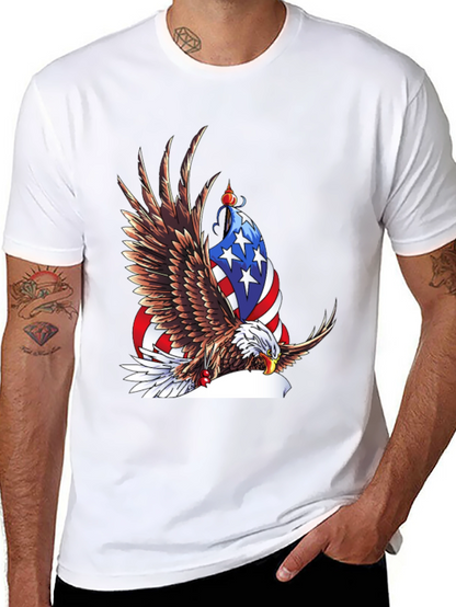 Camiseta Negra con Águila Americana