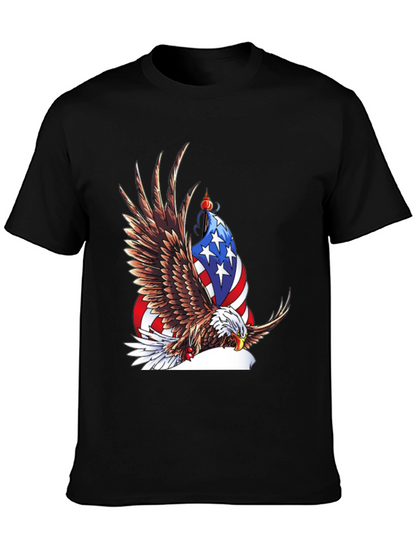 Camiseta Negra con Águila Americana