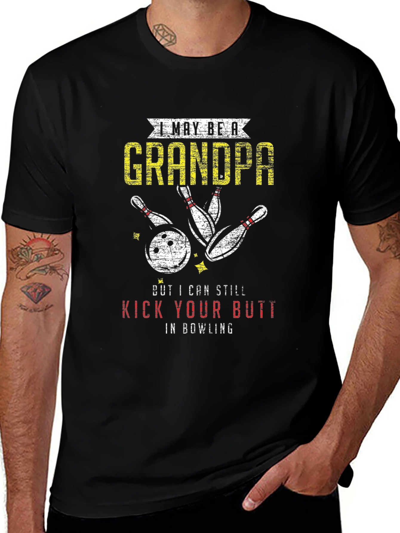 Camiseta Abuelo Bolos: Aún Puedo Ganarte