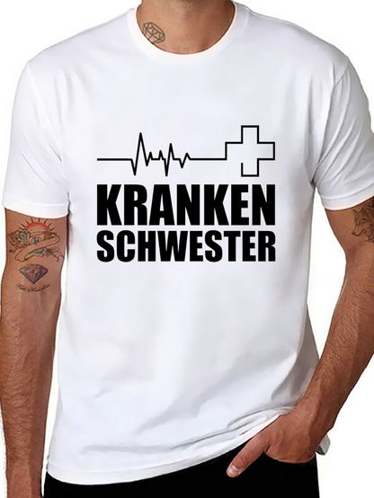 Camiseta Negra Krankenschwester Enfermera