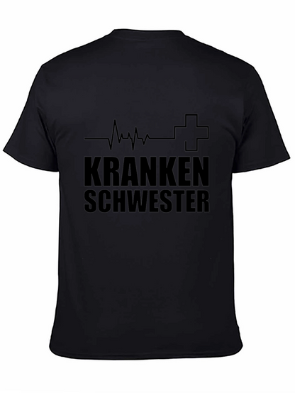 Camiseta Negra Krankenschwester Enfermera