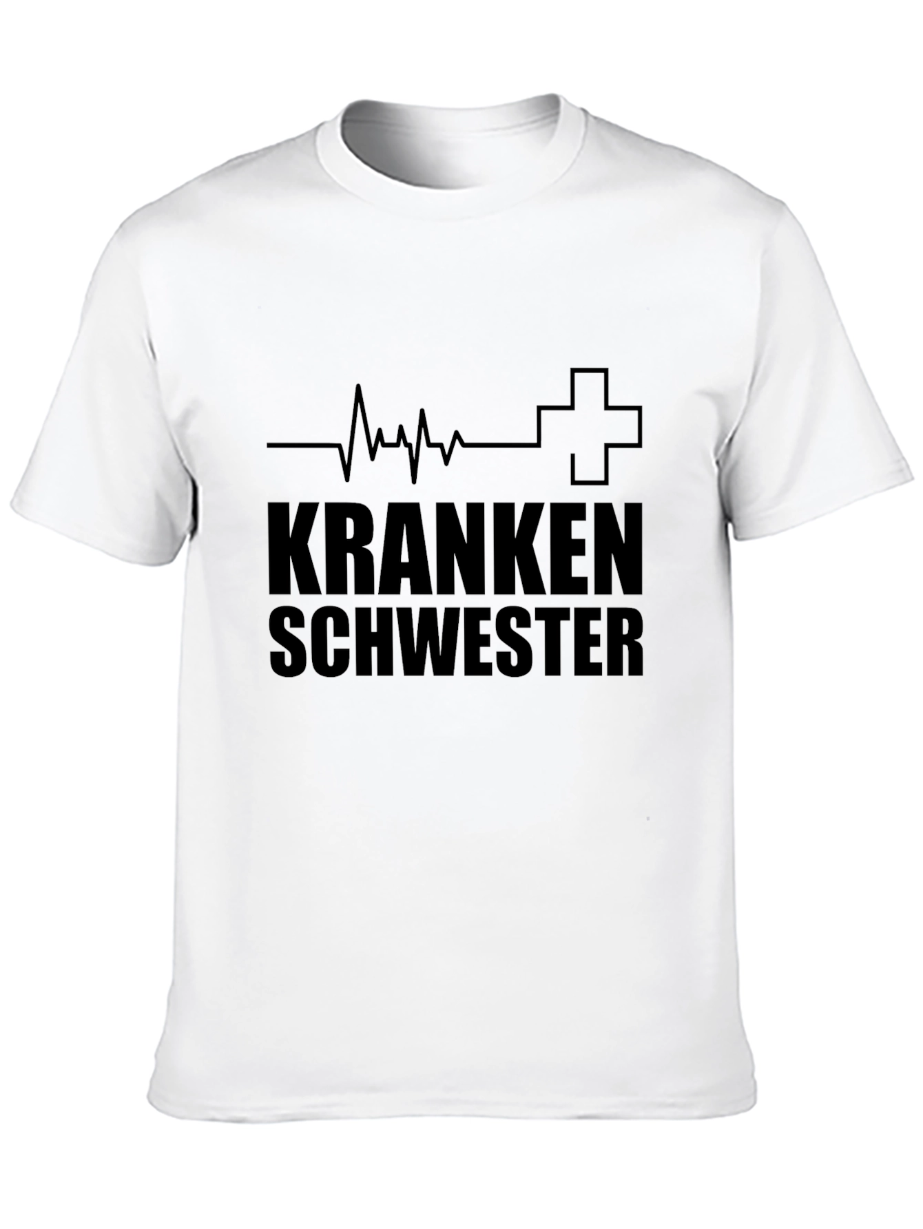 Camiseta Negra Krankenschwester Enfermera