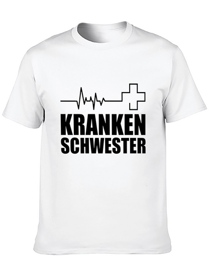Camiseta Negra Krankenschwester Enfermera