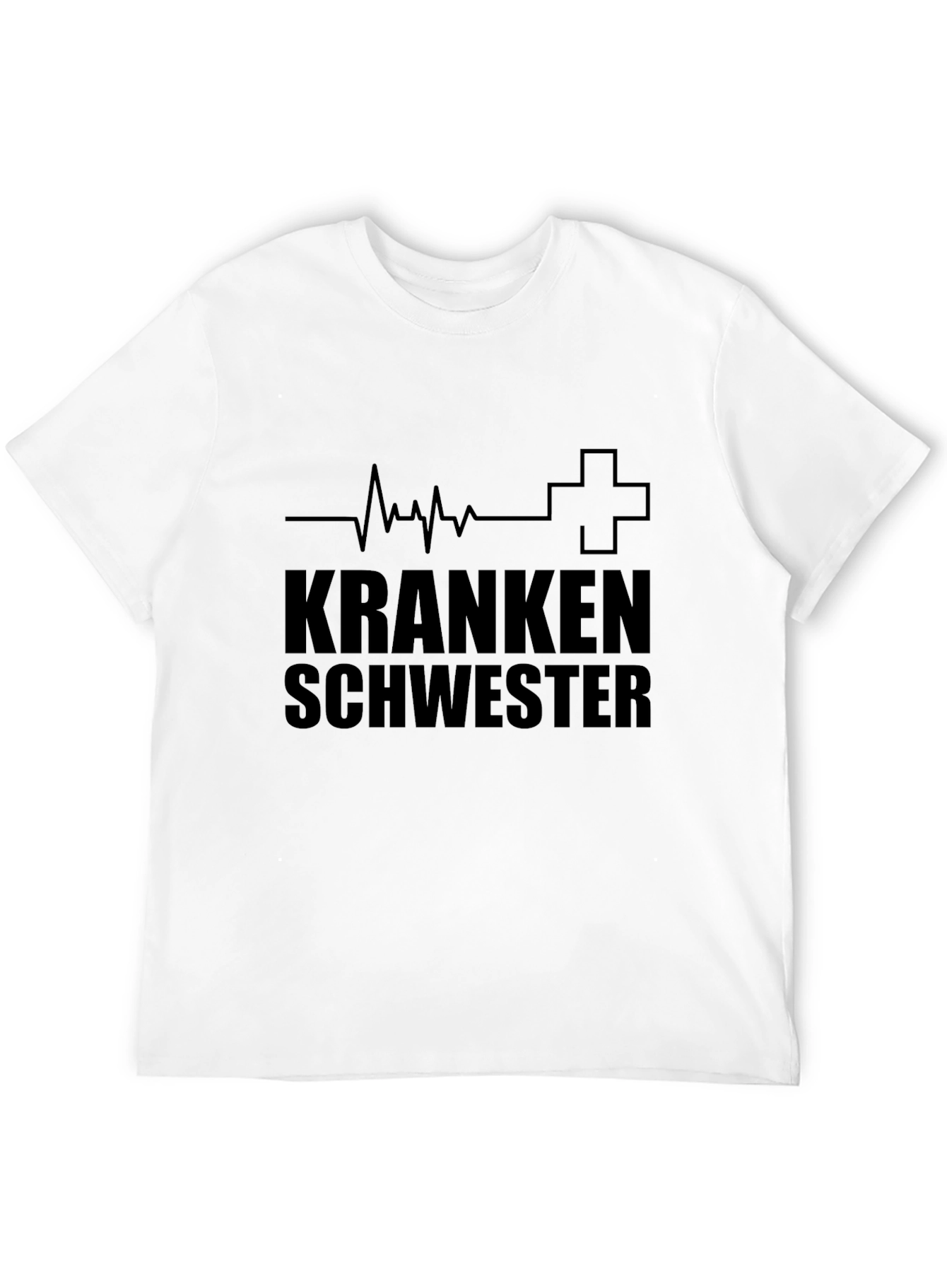 Camiseta Negra Krankenschwester Enfermera