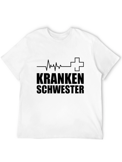 Camiseta Negra Krankenschwester Enfermera