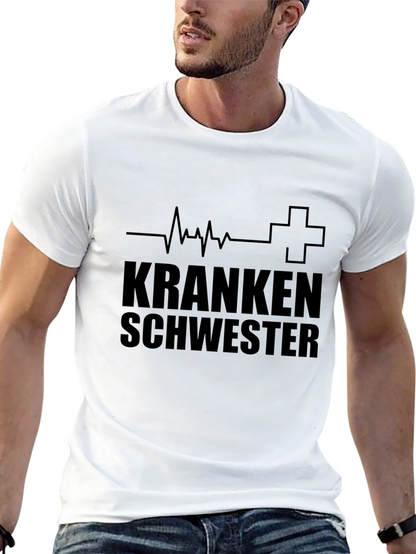 Camiseta Negra Krankenschwester Enfermera