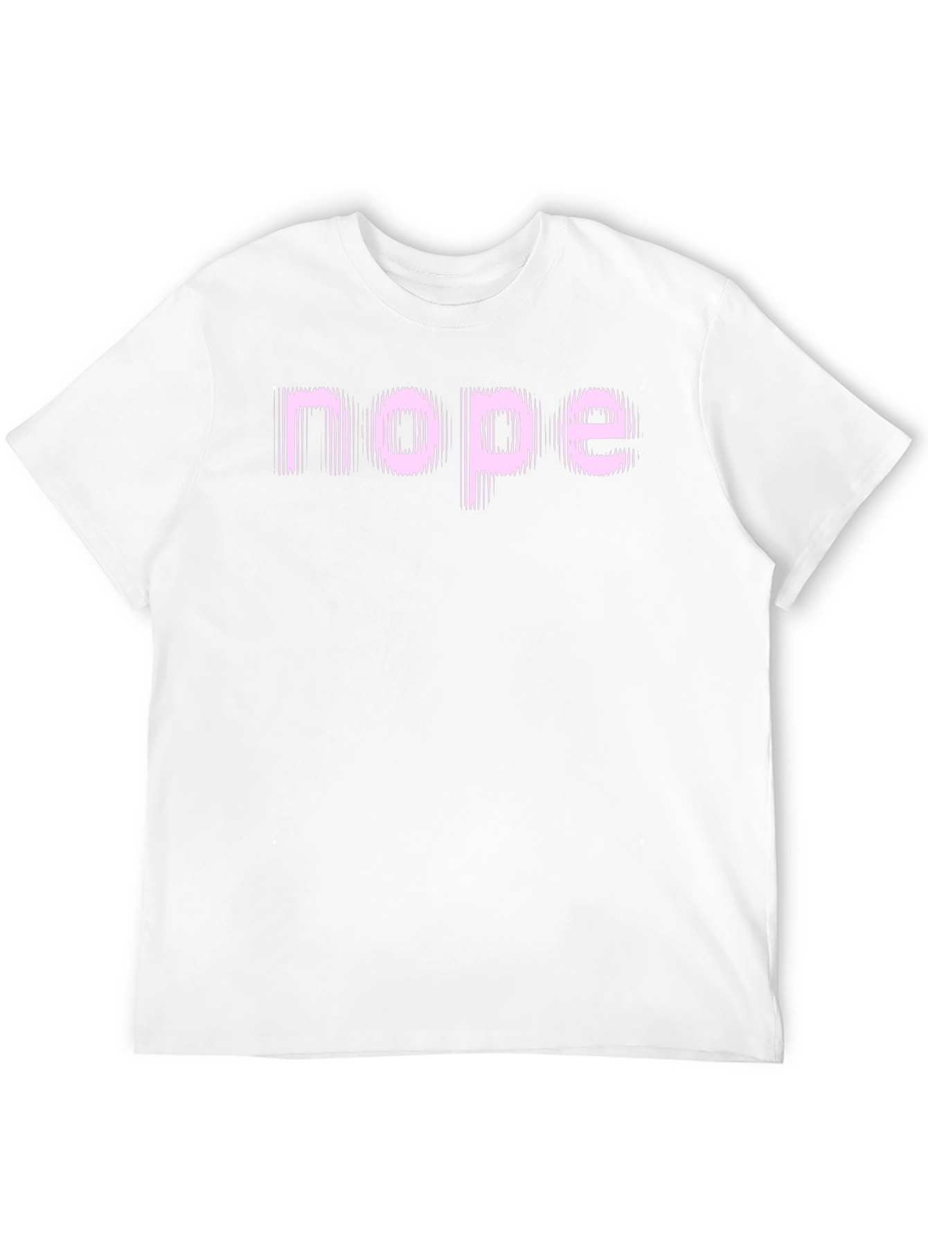 Camiseta Negra con Texto Nope Rosa