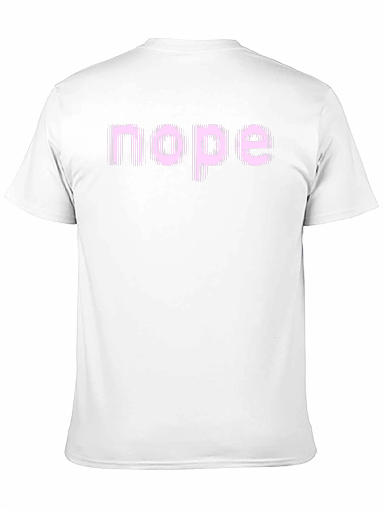 Camiseta Negra con Texto Nope Rosa